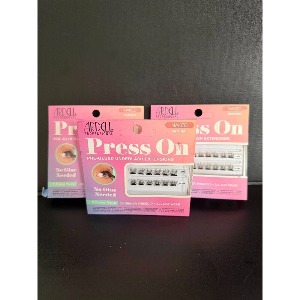 Ardell Naked Natural Pre‑Glued Underlash Kits • 3‑Pack